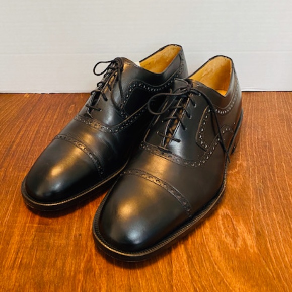 Bally Benedict Leather Men\'s Square Cap Toe Shoes. main image 7